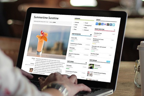 Volcano - Premium WordPress Theme #1 by ZERGE_VIOLATOR blogs wordpress photo