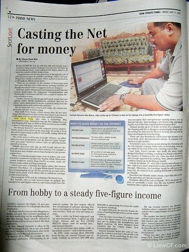 Blogging money photo