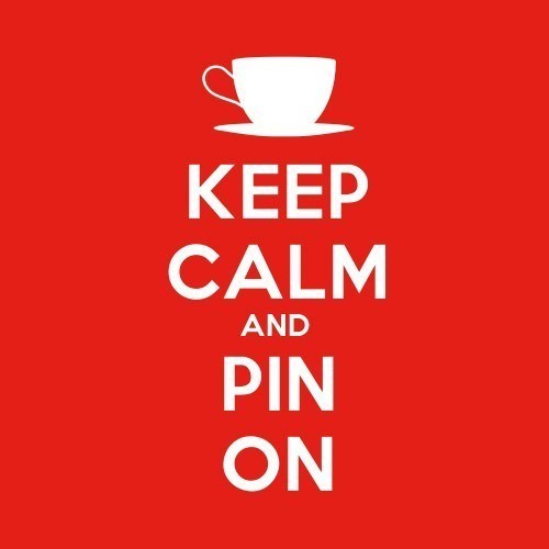 Keep Calm & Pin On - Red by mkhmarketing Marketing pro photo