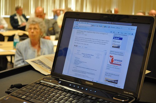 laptop and woman photo