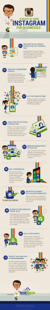 10 Musts Of Using Instagram For Businesses - Infographic
