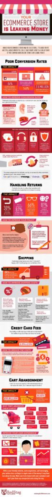 Your Ecommerce Website Is Leaking Money - Infographic