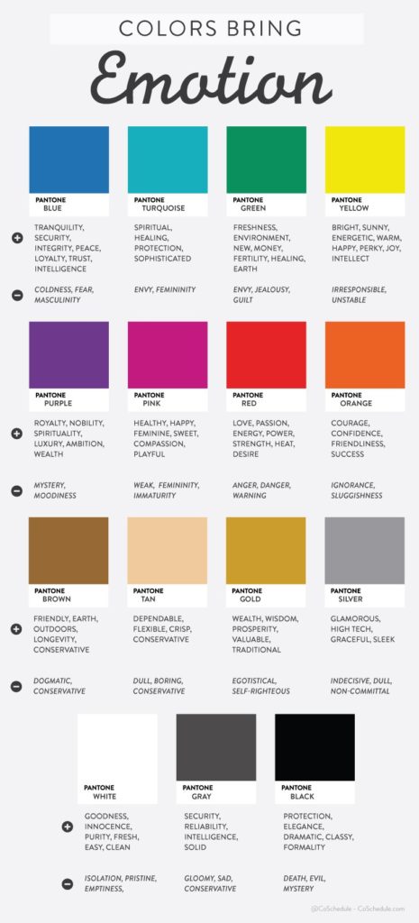 Colors Bring Emotion - Infographic