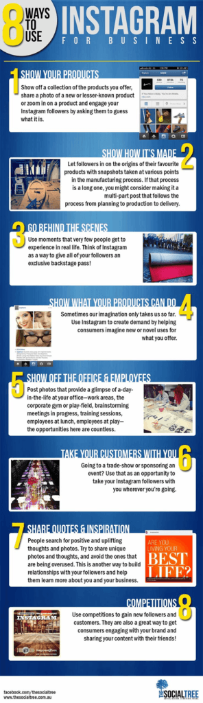 8 Tips On How To Use Instagram For Business [Infographic]