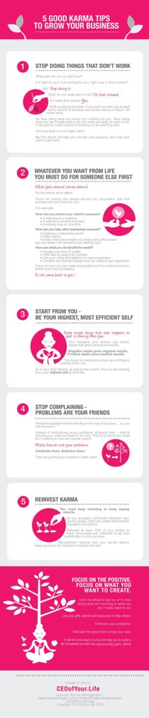 5 Karma Tips To Grow Your Business [Infographic]